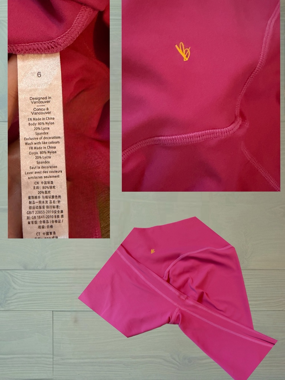 Source Unknown Vibrant Pink High-Waist Leggings - Picture 4 of 5